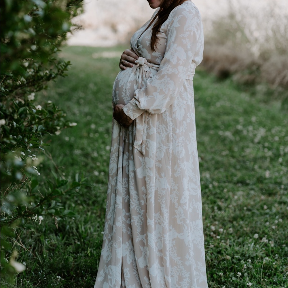 Pink Blush Maternity Dress